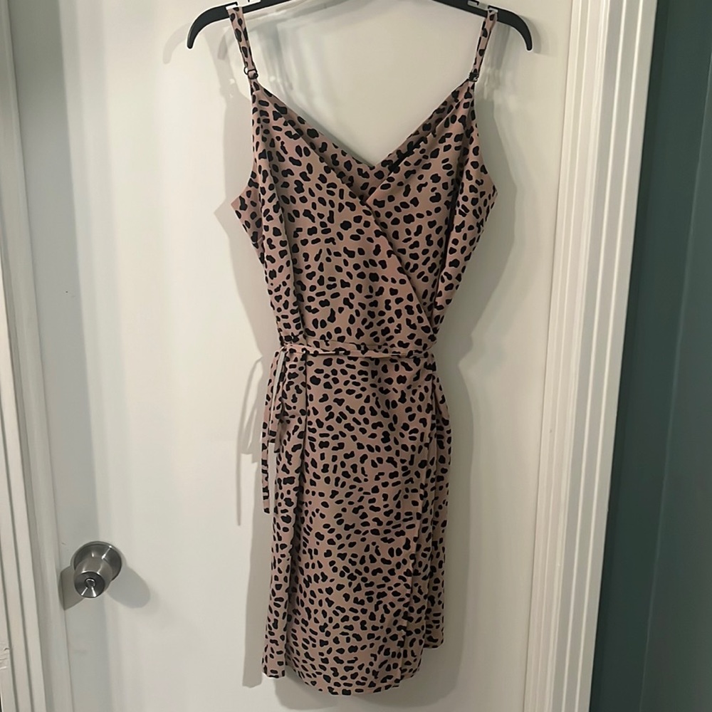 Sanctuary leopard print wrap dress
